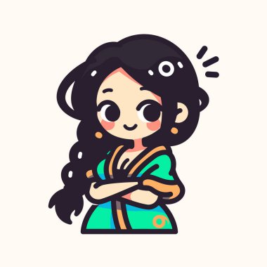 Sarışın ve Çapraz Kollu Şirin Chibi Prensesi