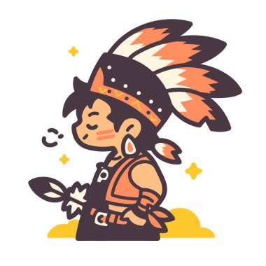 Çekici Yerli Amerikan Çizgi Filmi Karakteri