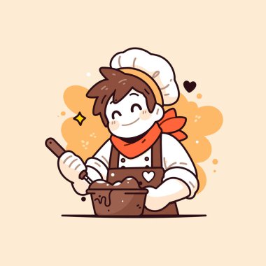 Mutfakta Mutlu Aşçılar Çikolatalı Tatlı Pişiriyor