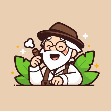 Çizgi film Yaşlı Adam Puro ve Şapkalı