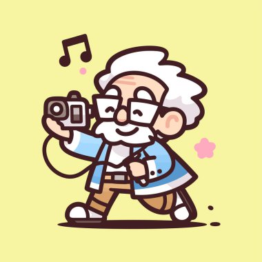 Kameralı Neşeli Fotoğrafçı