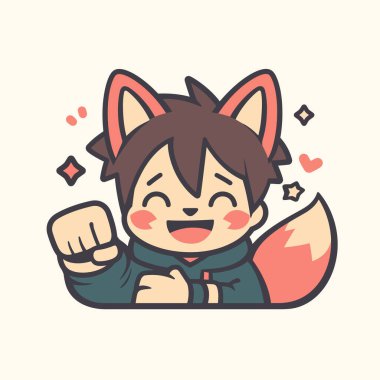 Neşeli Tilki Çocuk Yumruk Pompasıyla Kutluyor