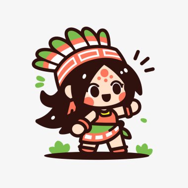 Şirin Çizgi film Amerikan Yerli Kızı