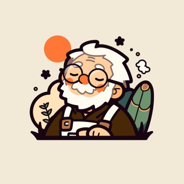 Sakallı ve Gözlüklü Rahat Yaşlı Adam 'ın Büyüleyici Çizgi Filmi