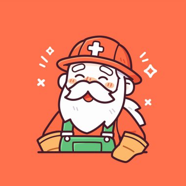 Noel Baba, çizgi film tarzında itfaiyeci.