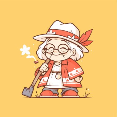 Bahçedeki tatlı küçük kız