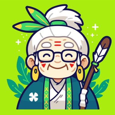 Eski Hint geleneksel vektör çizimi. vektör.