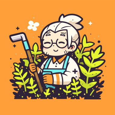 Bahçedeki Mutlu Bahçıvan