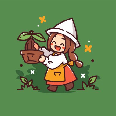 Mutlu Bahçıvan Bahçeye Tohum Ekiyor