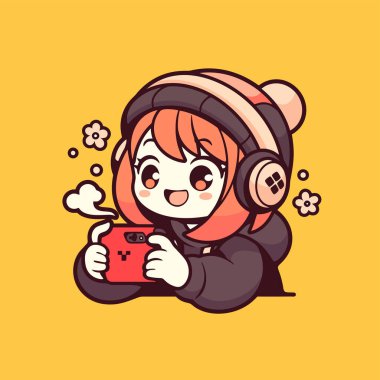 Genç kız oyun oynama