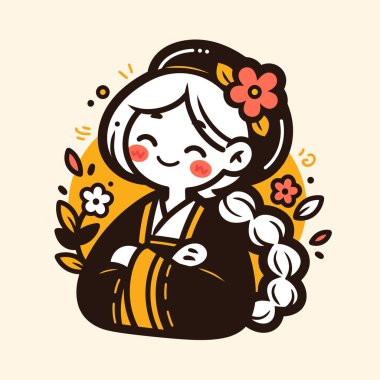 Geleneksel Kimono 'yla Büyüleyici Geyşa