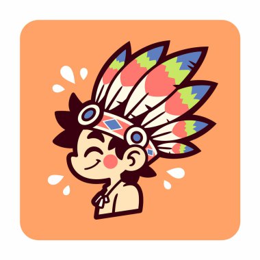 Headresli Amerikan Çocuğu