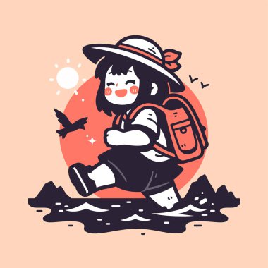 Neşeli Kızın Doğanın Harikalarını Keşfeden Macerası