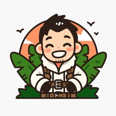 Tropik bir cennette Neşeli Havacı