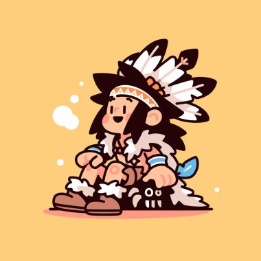 Şirin Amerikan Yerli Çizgi Filmi Karakteri