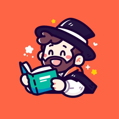 Kitap okuyan Mutlu Büyücü