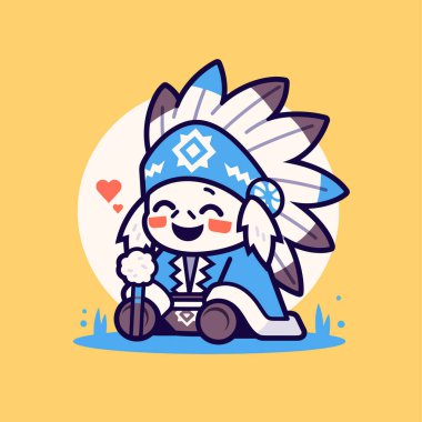 Sevimli Çizgi film Amerikan Çocuğu