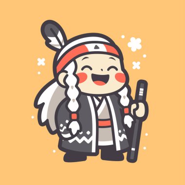 Tüylü Amerikan Çocuğu Tatlı Çizgi Filmi