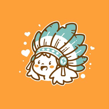 Sevimli Çizgi film Başlıklı Amerikan Çocuğu