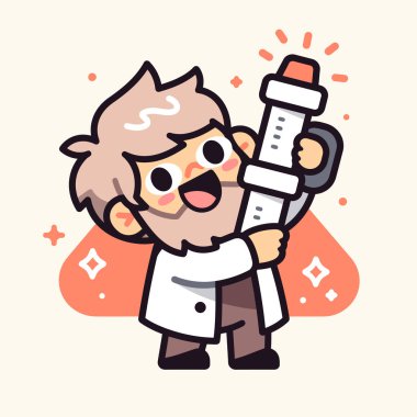 Deneyleri Olan Heyecanlı Bilim Adamı