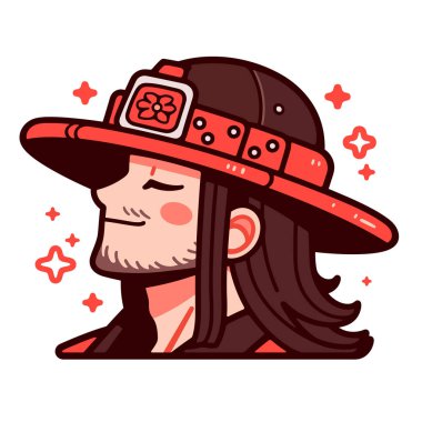 Şapkalı Gülümseyen Adam