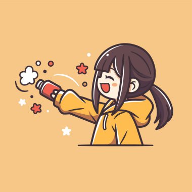 Konfeti Toplu Neşeli Kız