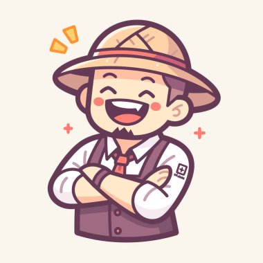 Gülümseyen Kaşif Çizgi Film Karakteri