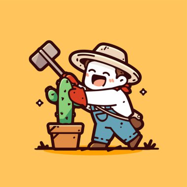 Çekiç ve Kaktüs çizgi filmiyle Mutlu Bahçıvan