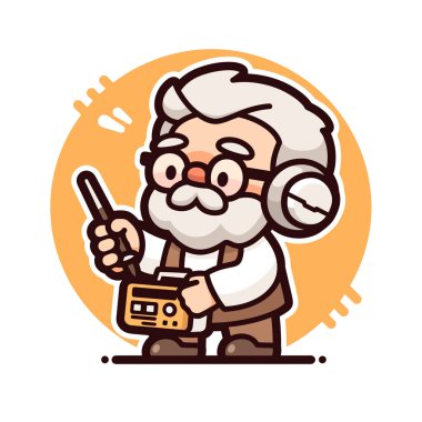 Kulaklıklı Çizgi Film Radyosu Operatörü