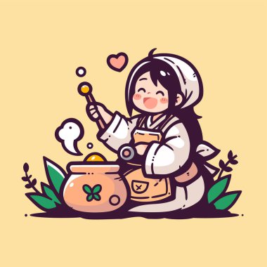 Tatlı Cadı Sihirli İksir Yapıyor