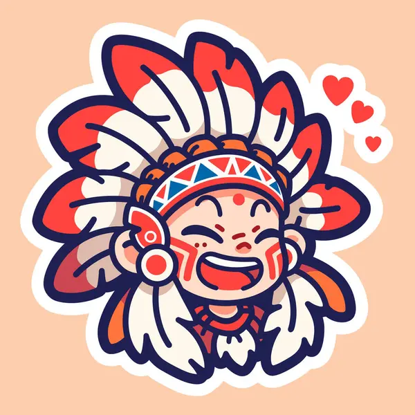 Çizgi film karakteri şirin Hintli kızın vektör çizimi