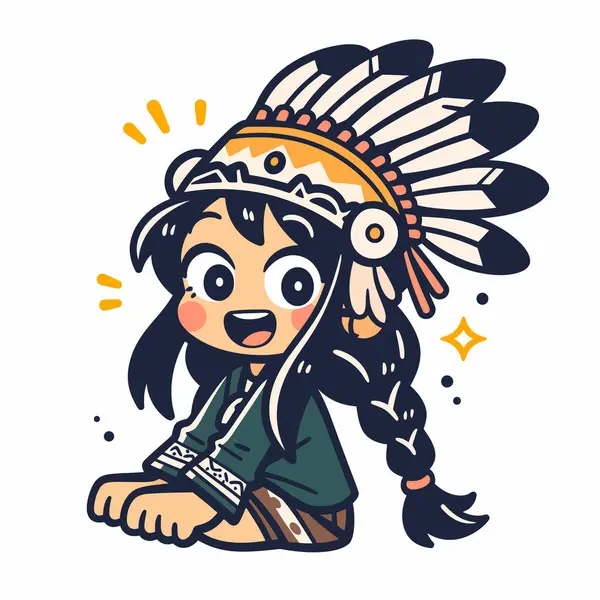 Başlıklı Mutlu Amerikan Çizgi Filmi Kızı