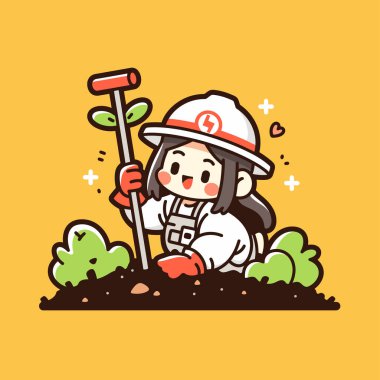 Mutlu Bahçıvan Şirin Çizgi Film Biçiminde Bir Tohum Ekiyor