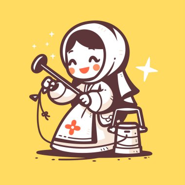 Pail ve Whisk 'la Sütçü Kız çizgi filmi