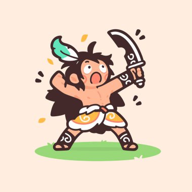 Kılıçlı Heyecanlı Çizgi Film Savaşçısı