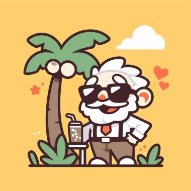 Mutlu Senior Tatilde bir içkiyle rahatlıyor