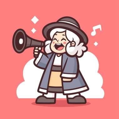 Megafonlu Yaşlı Kadın Haberler