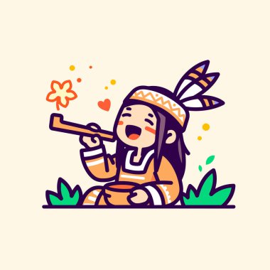 Çizgi film Amerikan Çocuğu Tüylü Tütün İçen Kaval