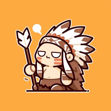 Şirin Çizgi film Oklu Amerikan Yerlisi