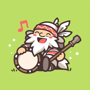 Mutlu Cüce Banjo Çizgi Film Çizimi Oynuyor