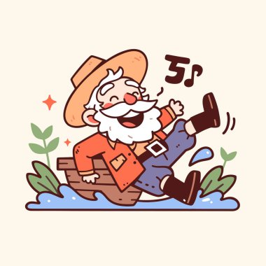 Mutlu Çiftçi Teknede Şarkı Söylüyor