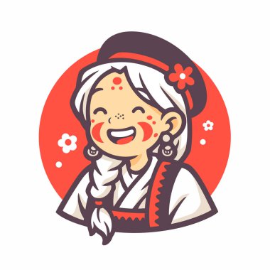 Geleneksel Giyimli Büyüleyici Slav Kadın