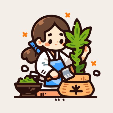 Esrar Bitkisi Toplayan Kadın