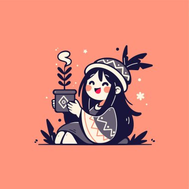 bir iletiyi okumayı kız