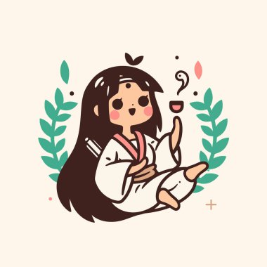 Serene Shaman Anime Kız Çay Seremonisinde