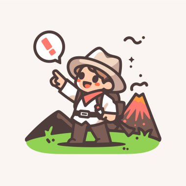 Arka planda kovboy olan yakışıklı Asyalı adam.