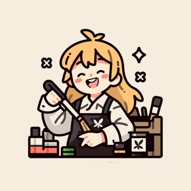 Çalışan Neşeli Sanatçı