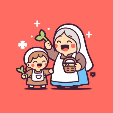 Kutsal Anne ve Kız Çizgi Filmi