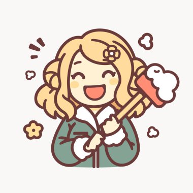 Mutlu Kız Kartopu Savaşına Hazır