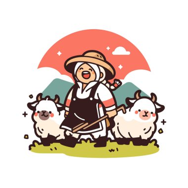 Pastoral Ayarda Koyunlu Mutlu Çoban